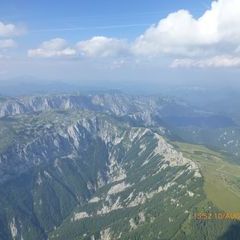Flugwegposition um 13:52:21: Aufgenommen in der Nähe von Gemeinde Aigen im Ennstal, Österreich in 2685 Meter